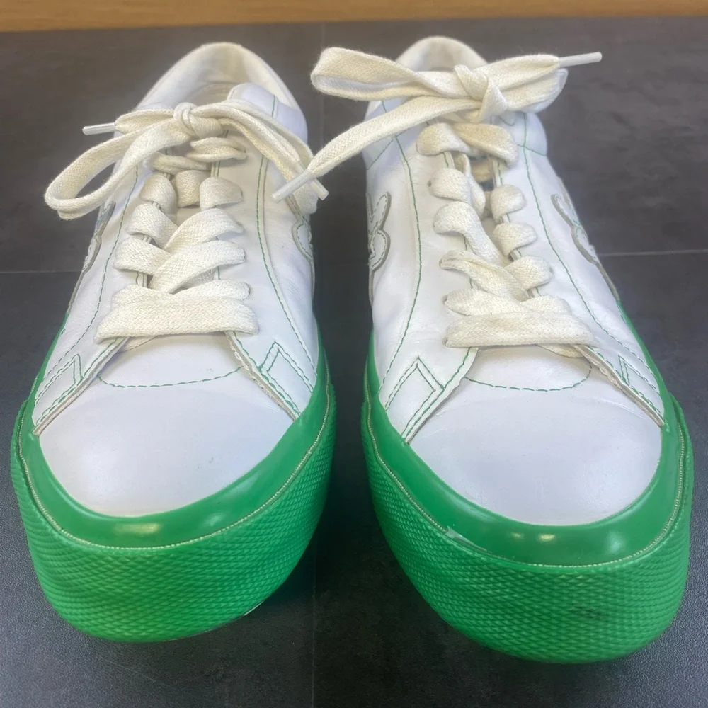 Converse Unisex Golf le‎ Fleur Green & White Sneaker M/10.5 W/12.5
